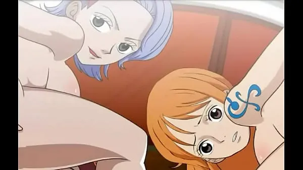 Sehen Sie sich Nami und Nojiko werden auf dem sonnigen One Piece gefickt warme Clips an