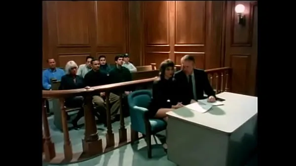 Παρακολουθήστε Blonde public prosecutor and young brunette accused are doing each other in full view of judge in his room ζεστά κλιπ