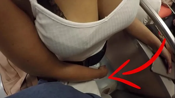 Unknown Blonde Milf with Big Tits Started Touching My Dick in Subway ! That's called Clothed Sex गर्म क्लिप्स देखें