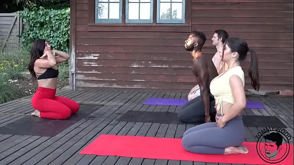 Watch BBC Yoga Foursome Real Couple Swap warm Clips