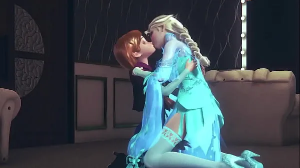 Watch Futa Elsa fingering and fucking Anna | Frozen Parody warm Clips