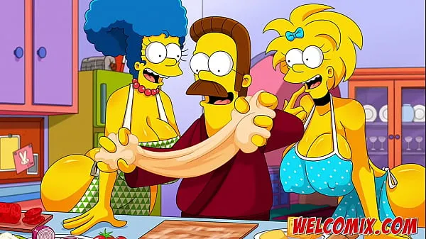 Tonton Orgy with hot asses from the Simpsons Klip hangat
