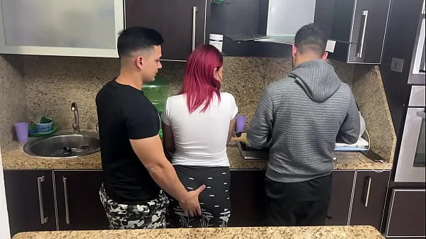 Watch My Husband's Friend Grabs My Ass When I'm Cooking Next To My Husband Who Doesn't Know That His Friend Treats Me Like A Slut NTR warm Clips